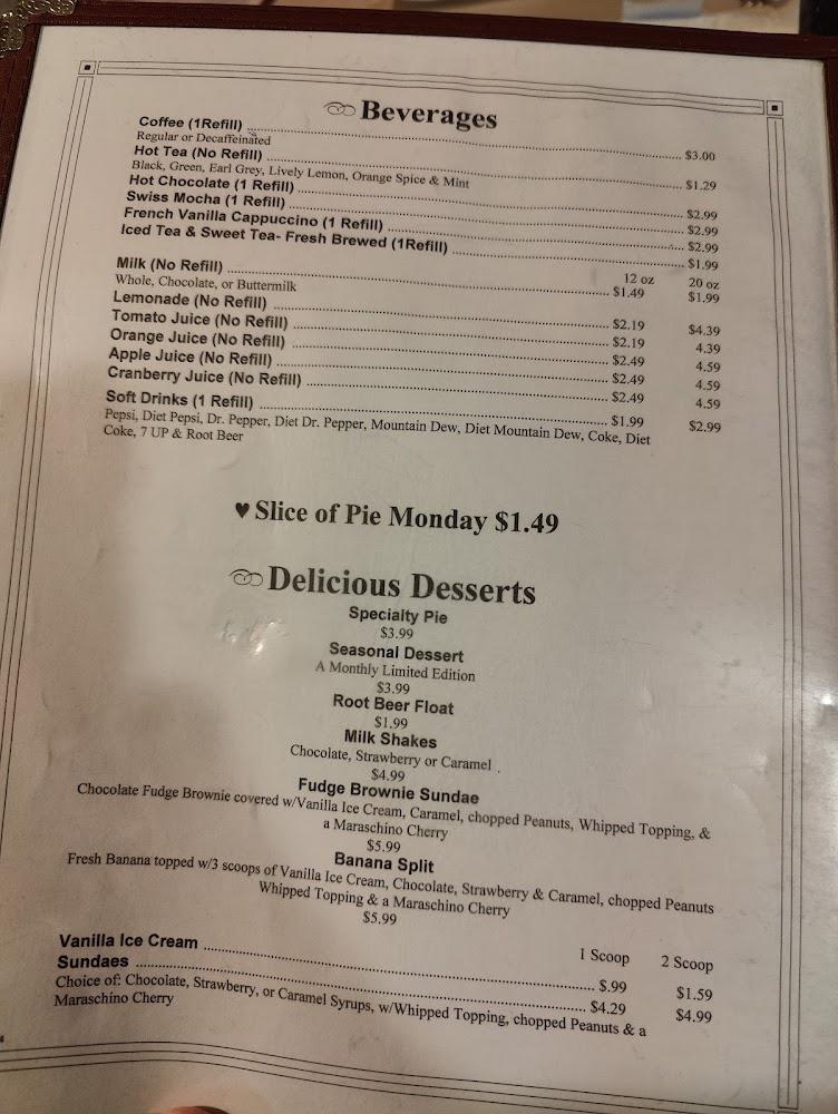 J C's Country Diner Menu image 3